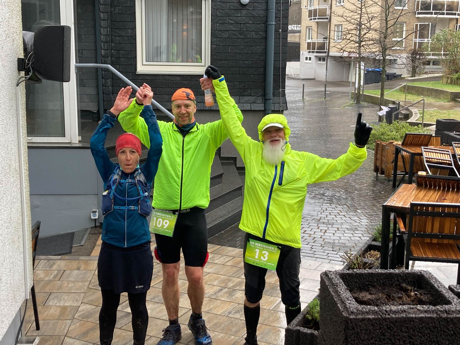 Finish mit Glücksgefühl